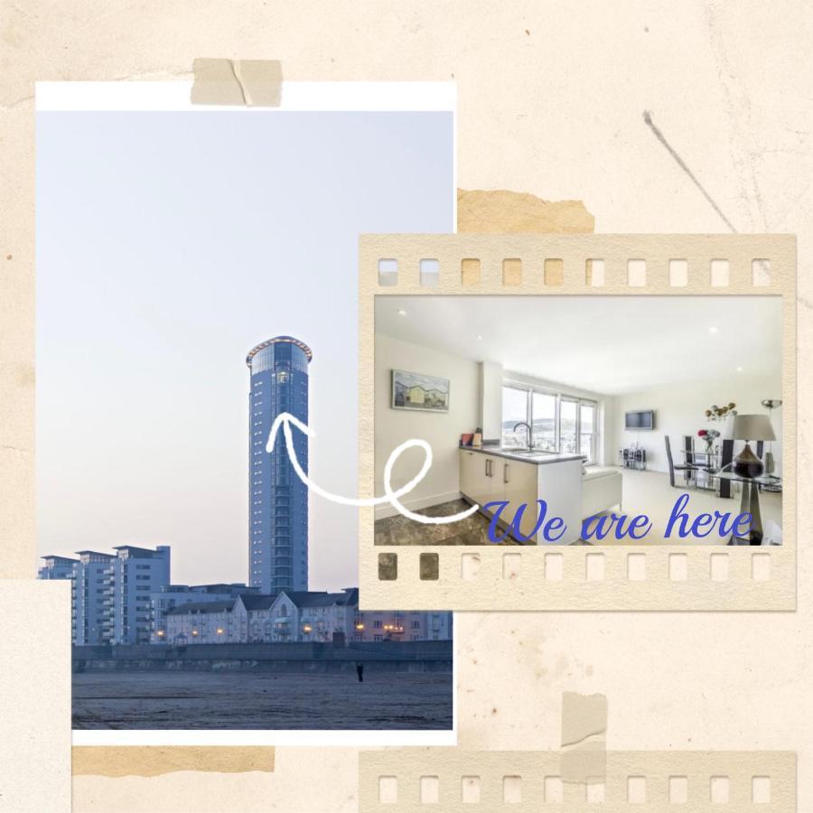 Апартаменты Beach On The Doorstep Meridian Tower Marina Суонси Экстерьер фото